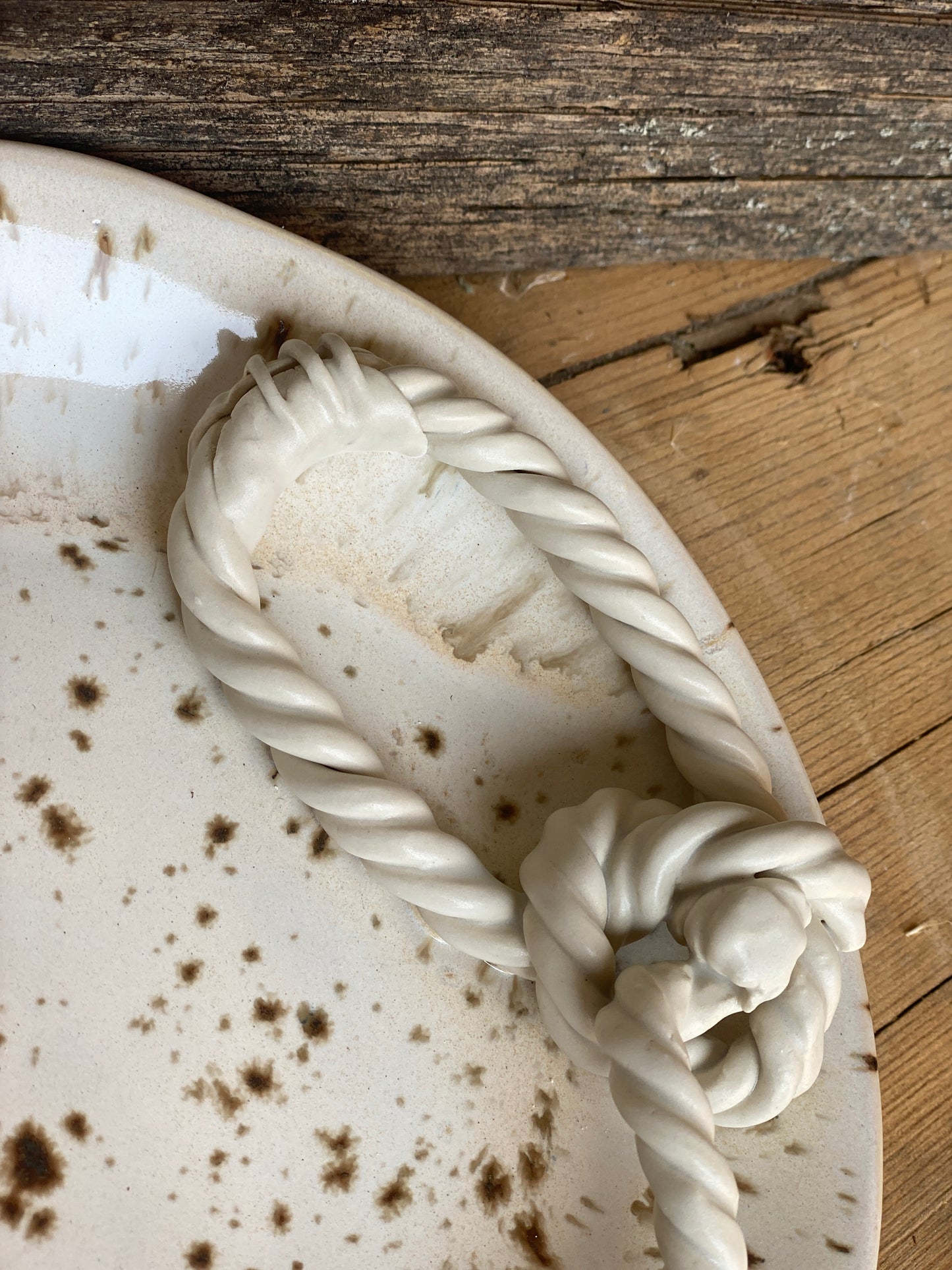 11” Rope Platter in Birch Tree
