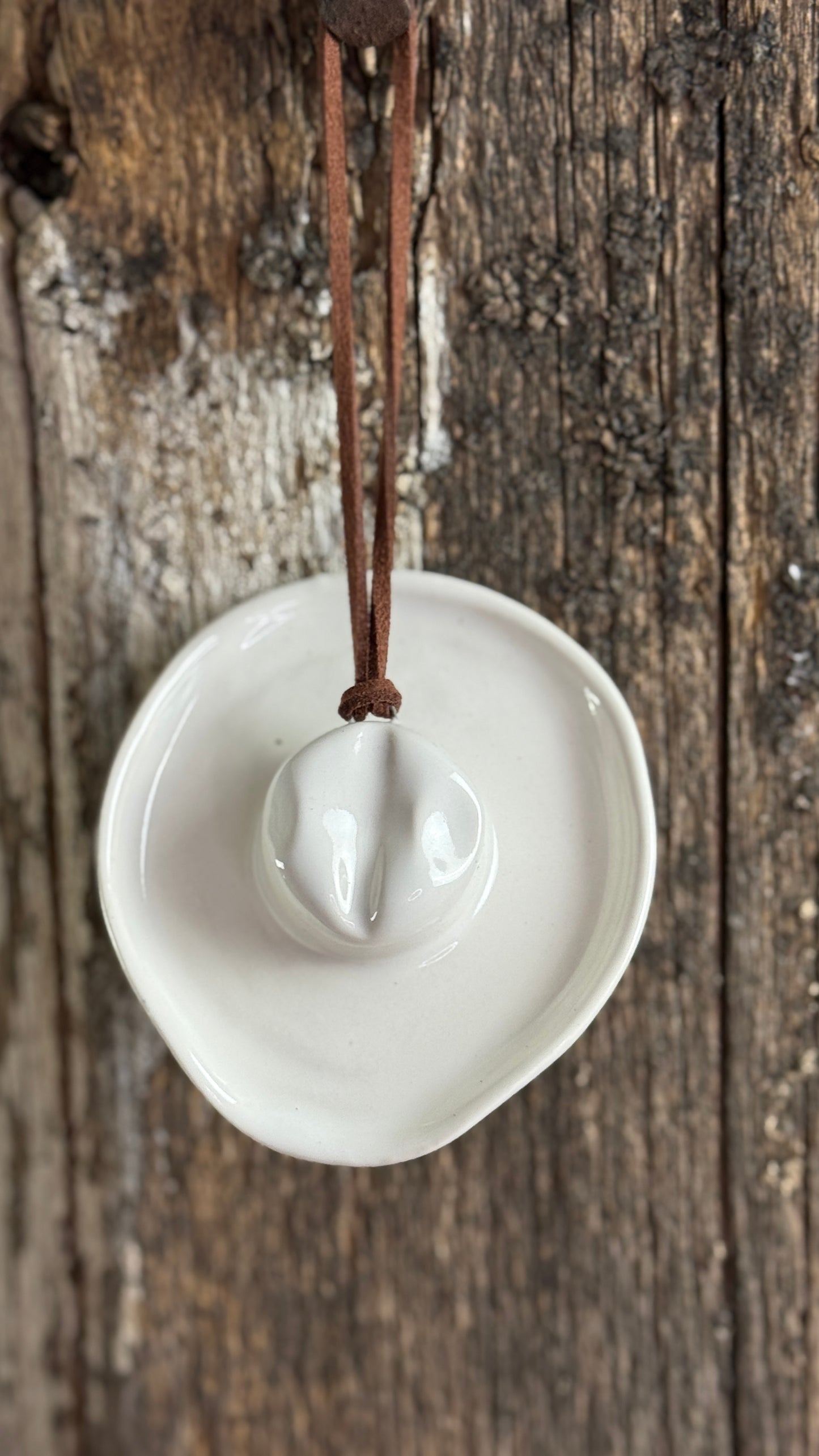 Cowboy Christmas tree luminary and soap dispenser