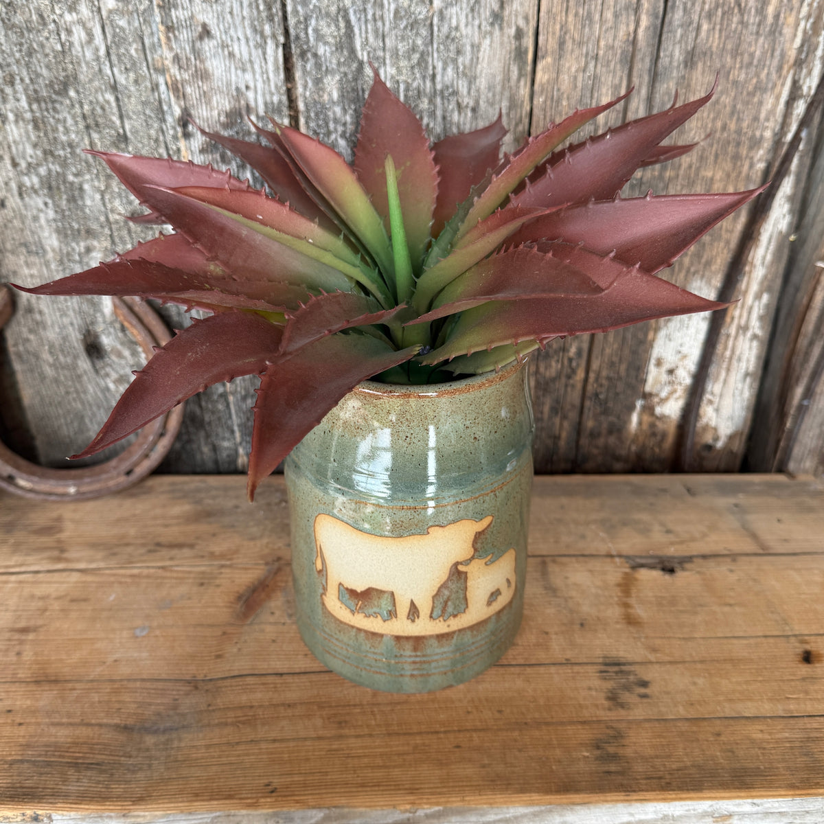 Vase Cattle Southwestern