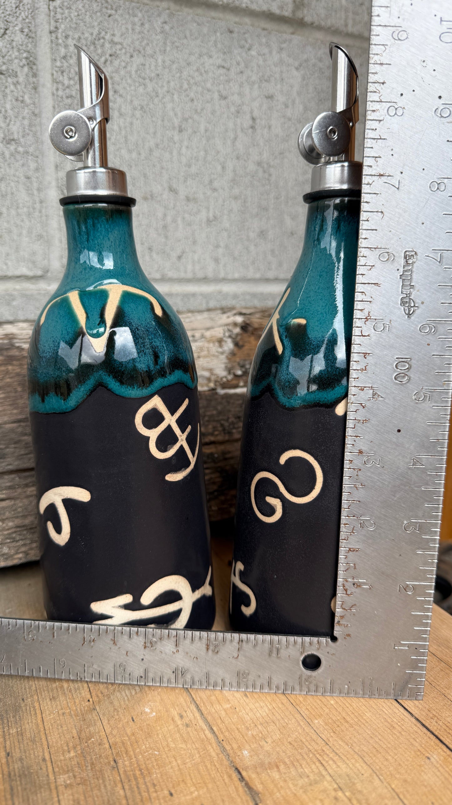 Set of 2 Branded Oil Bottles