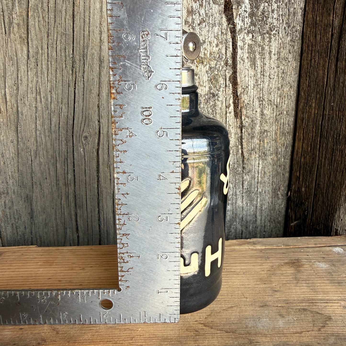 Oil Bottle - Branded - Gunmetal