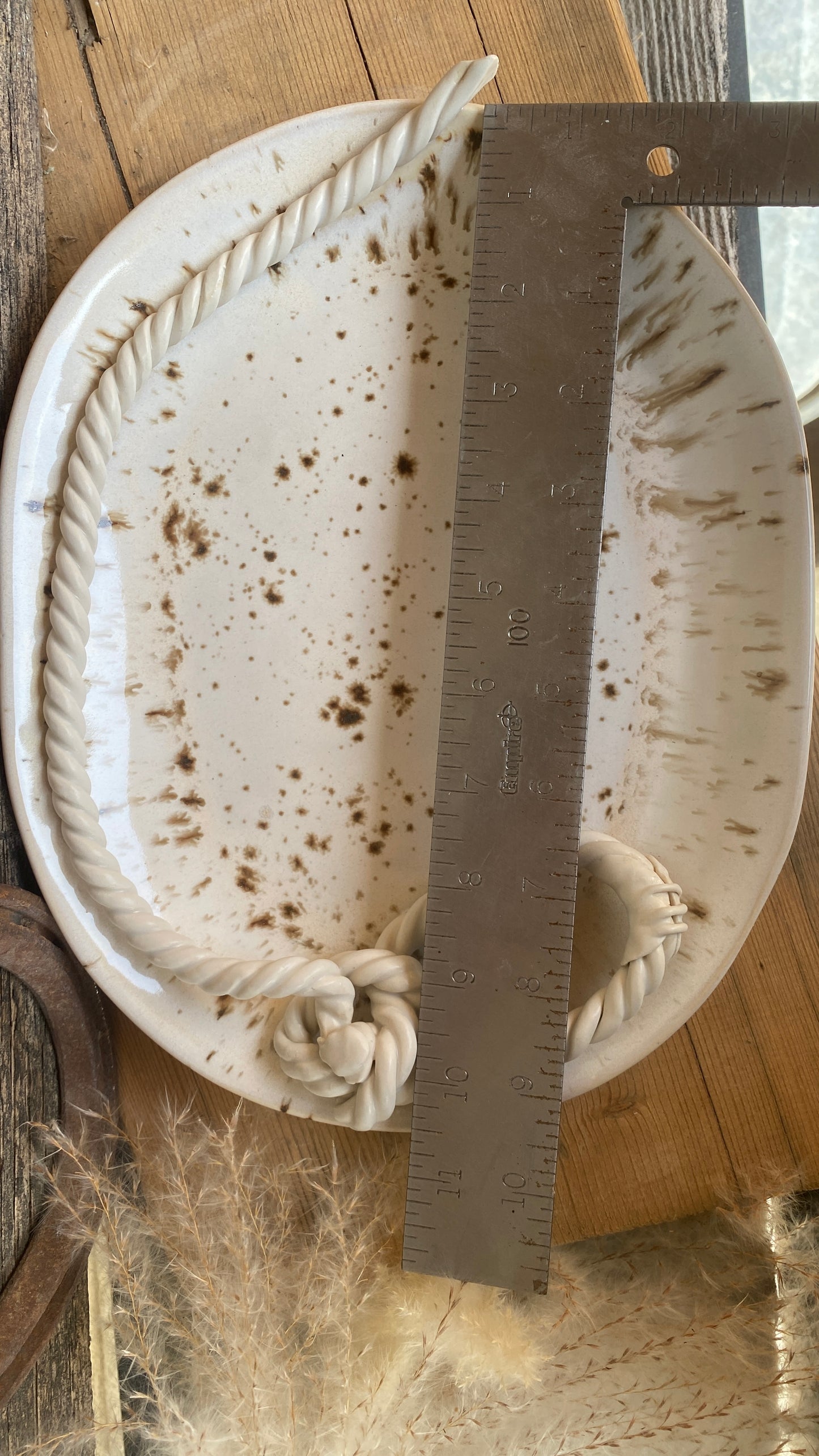 11” Rope Platter in Birch Tree