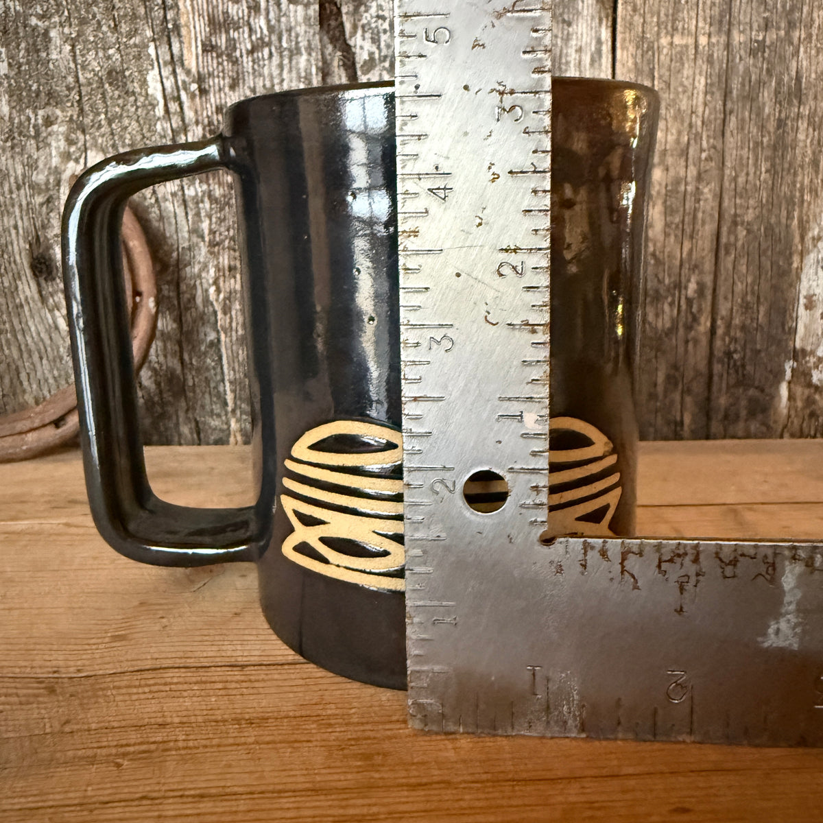 Coffee Mug - Gunmetal Bootstitch