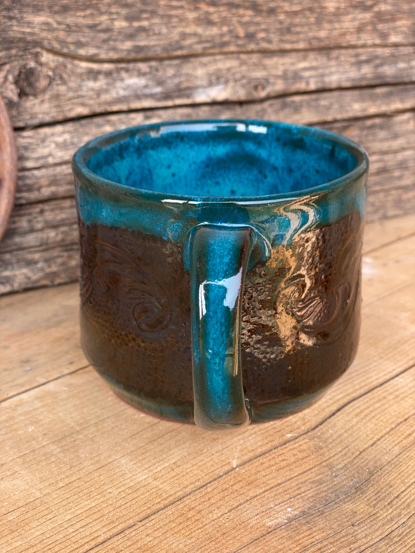 Cappuccino mug: scroll