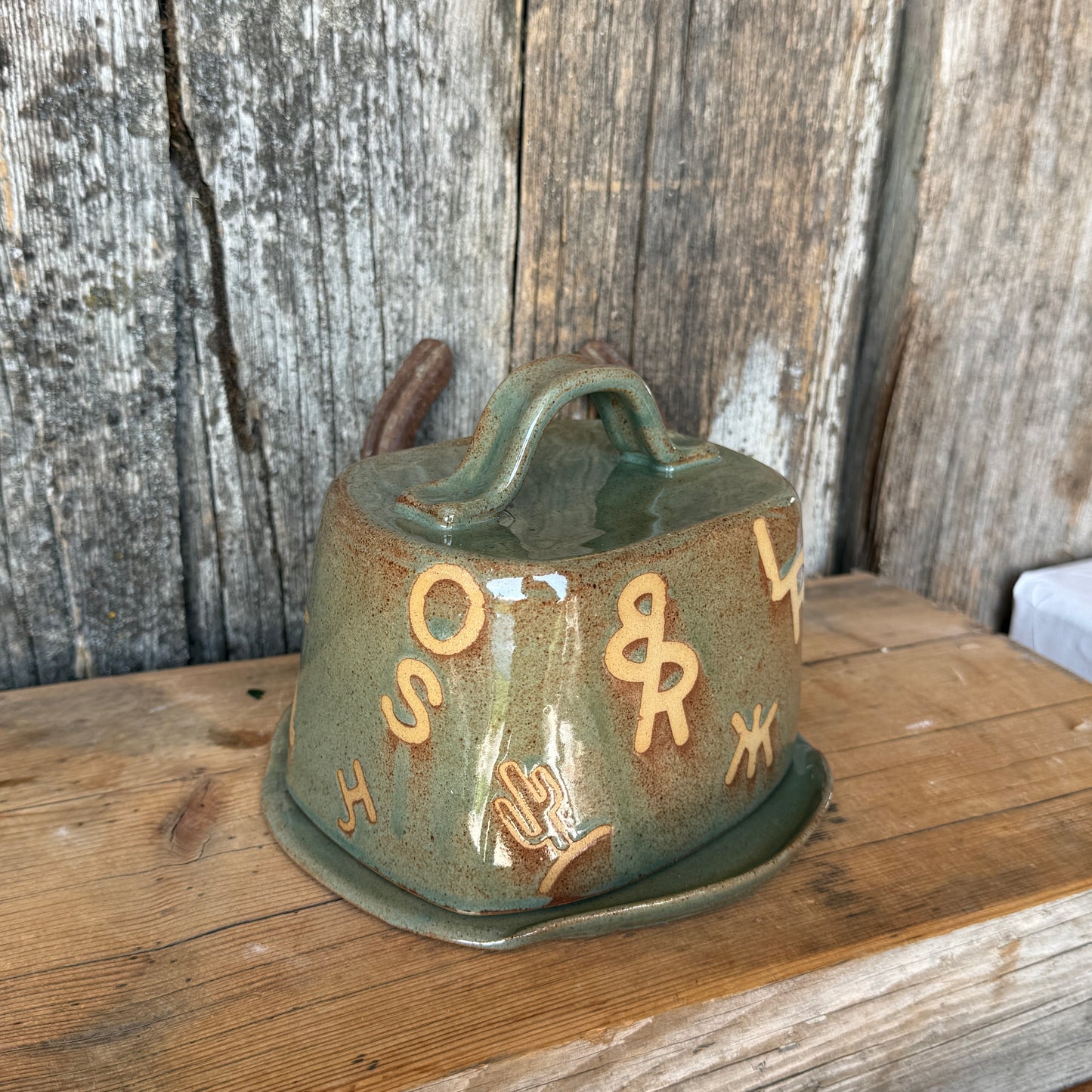 Butter Dish Sagebrush branded