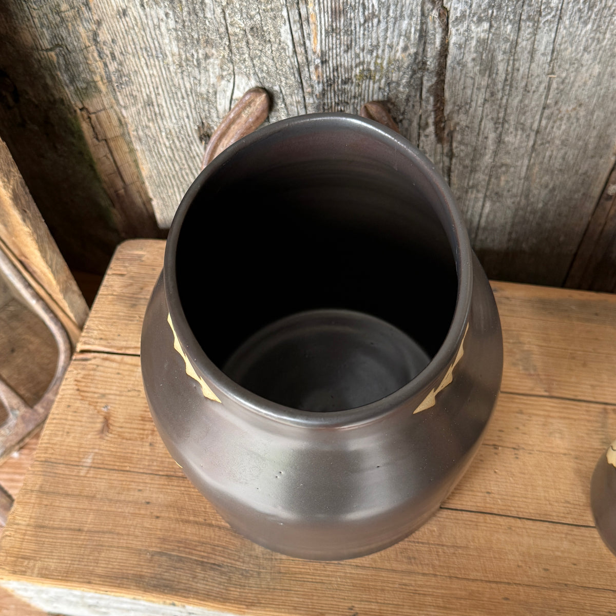 Kitchen Utensil Crock,and Oil Bottle - Leather Longhorn