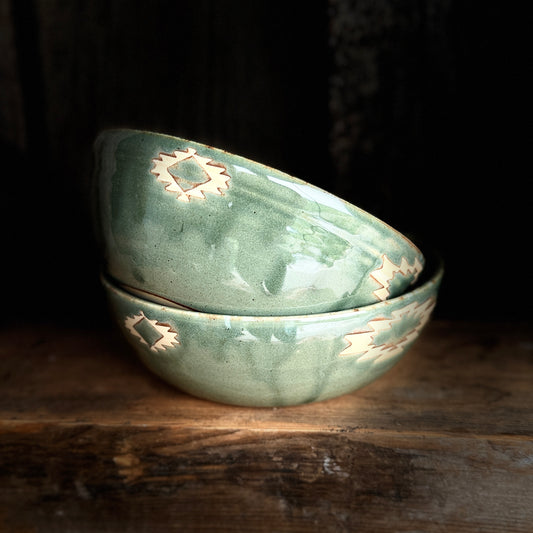 Girl Dinner Bowl/Plate Set of 2