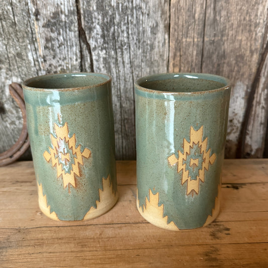 Cup Set of 2- Sagebush Cactus