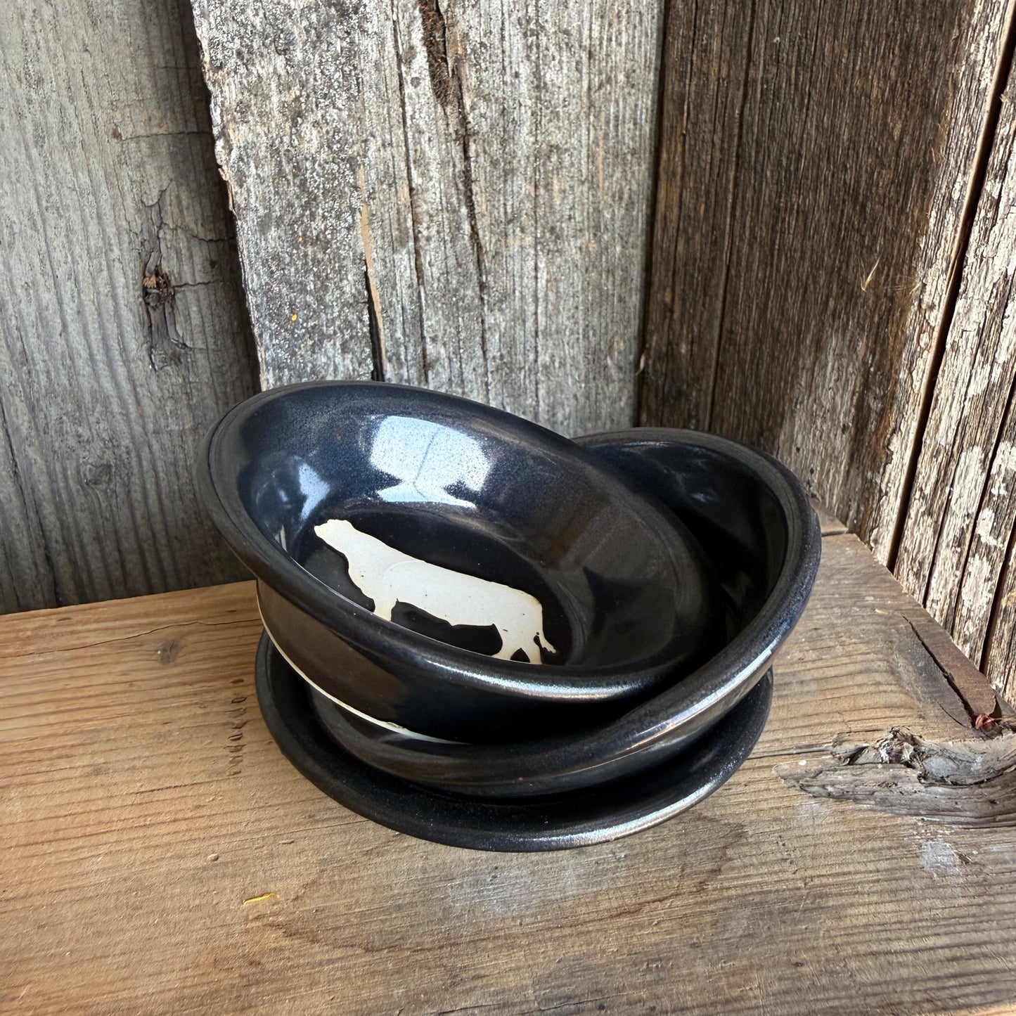 Sauce bowl set of 3 Bull Gunmetal