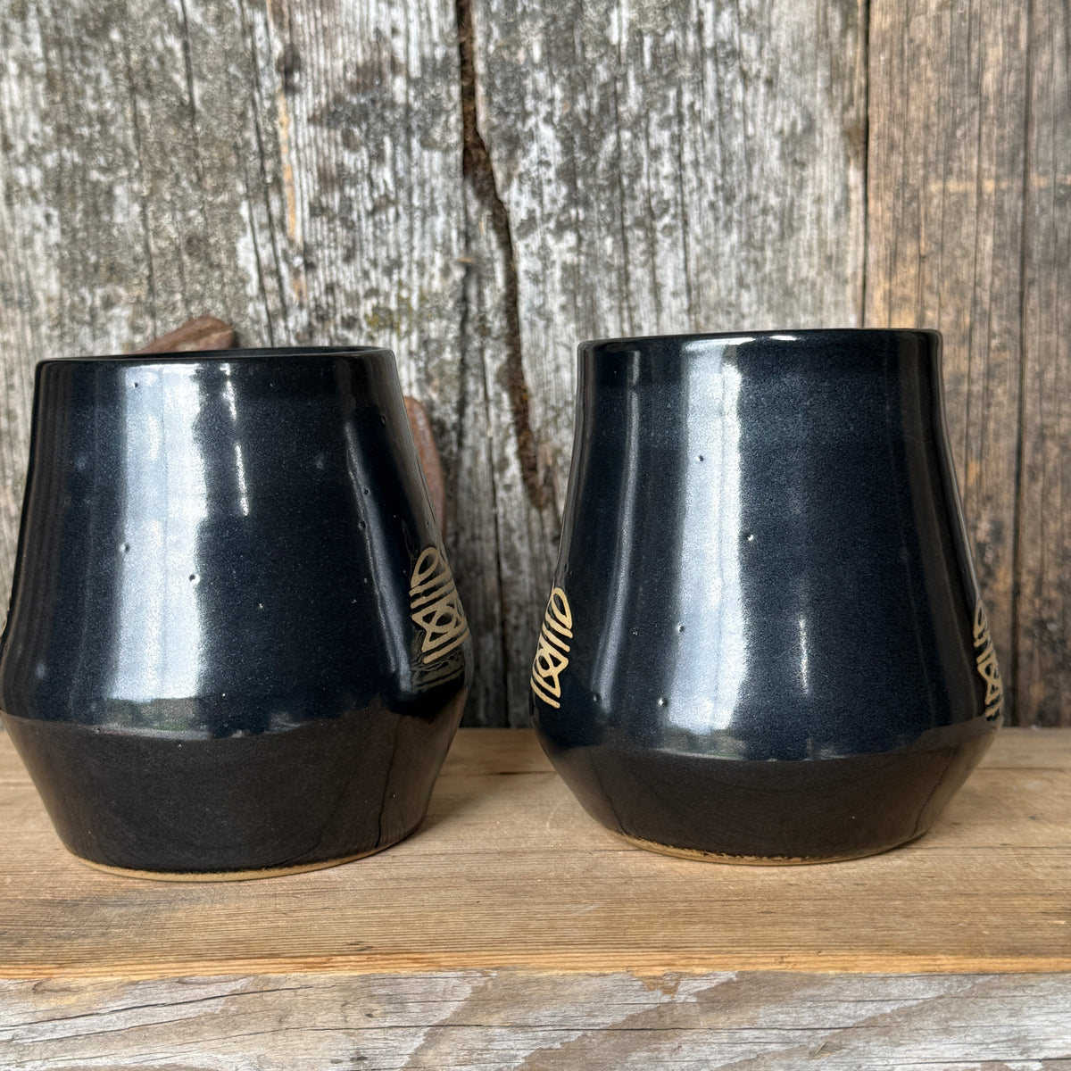 Tumbler Cup Set of 2 - Bootstitch Gunmetal