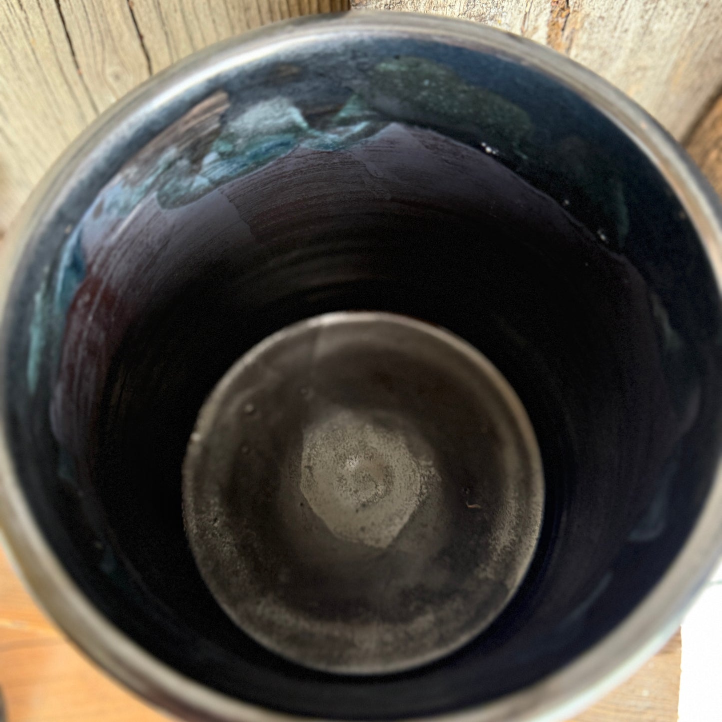 Kitchen Utensil Crock, spoon rest and soap dispenser- gunmetal southwestern