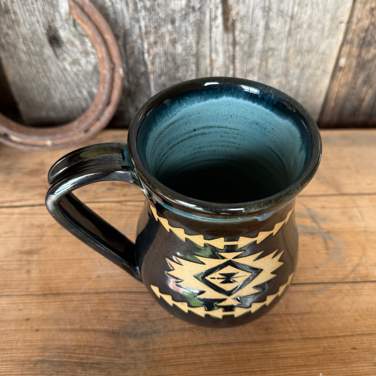 Coffee Mug set of 2- Gunmetal Southwestern