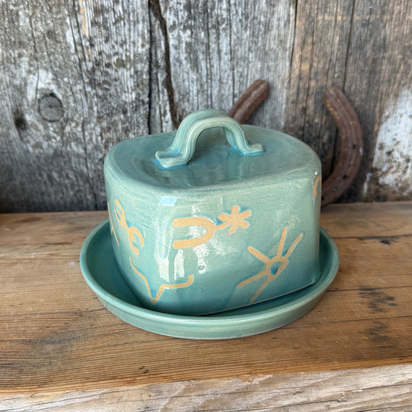 Butter dish Tiffany turquoise branded