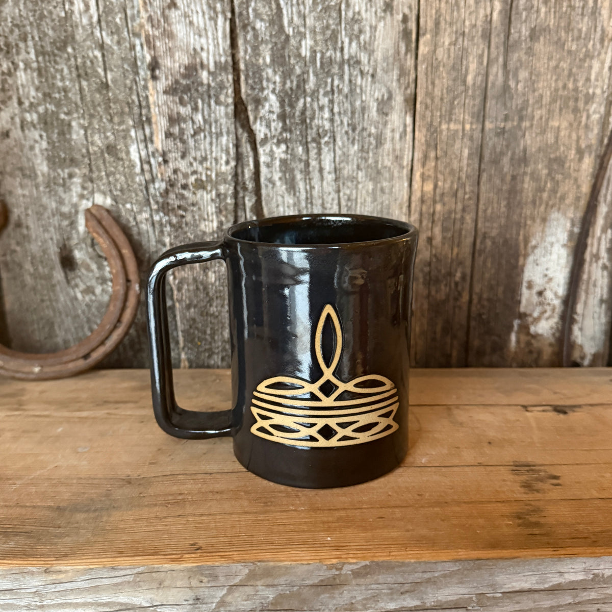 Coffee Mug - Gunmetal Bootstitch