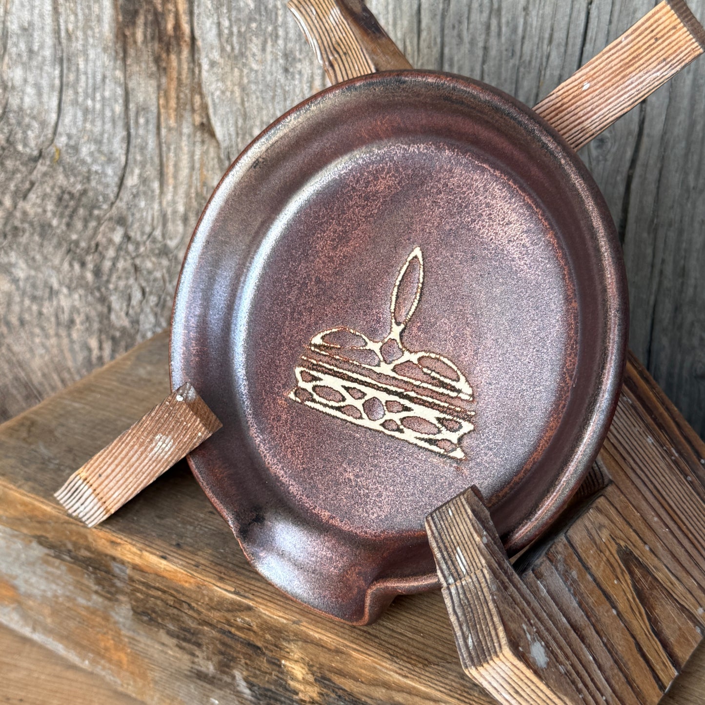 Spoon Rest - Boot stitch Copper