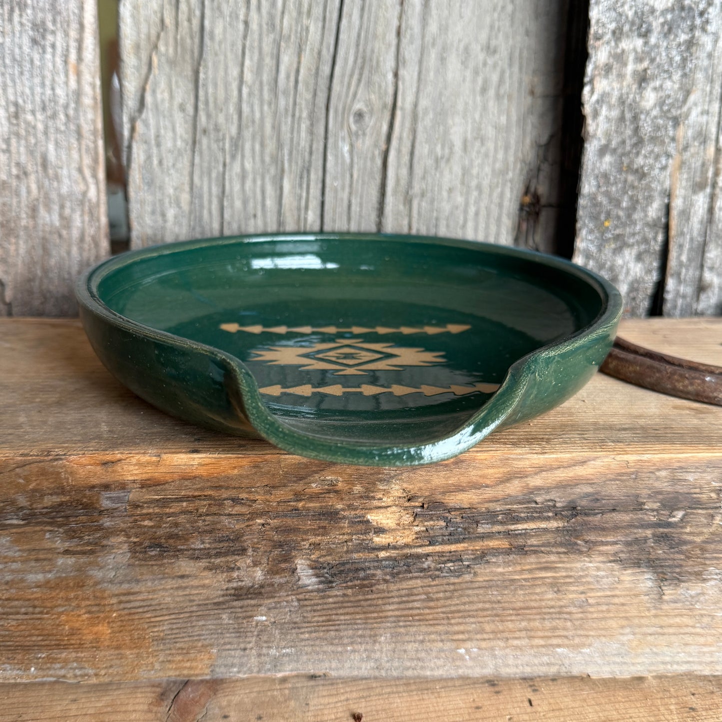 Spoon Rest - Southwestern Turquoise Green