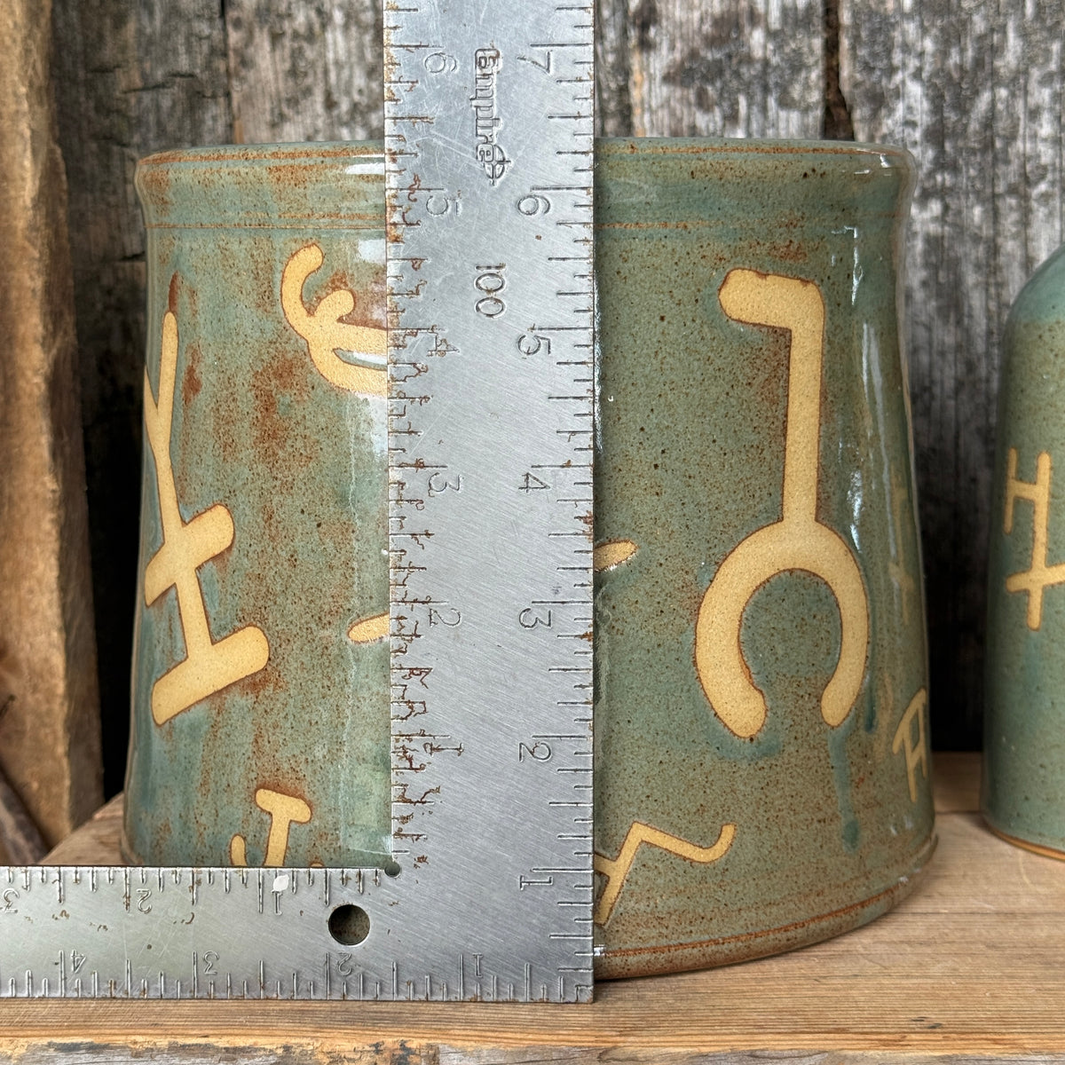 Kitchen Utensil Crock, spoon rest and oil bottle- Sagebrush Branded