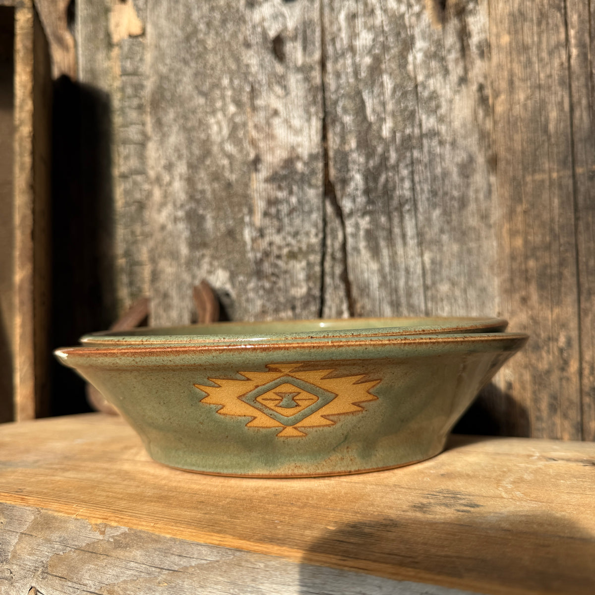 Girl Dinner Bowl/Plate Set of Medium and Large