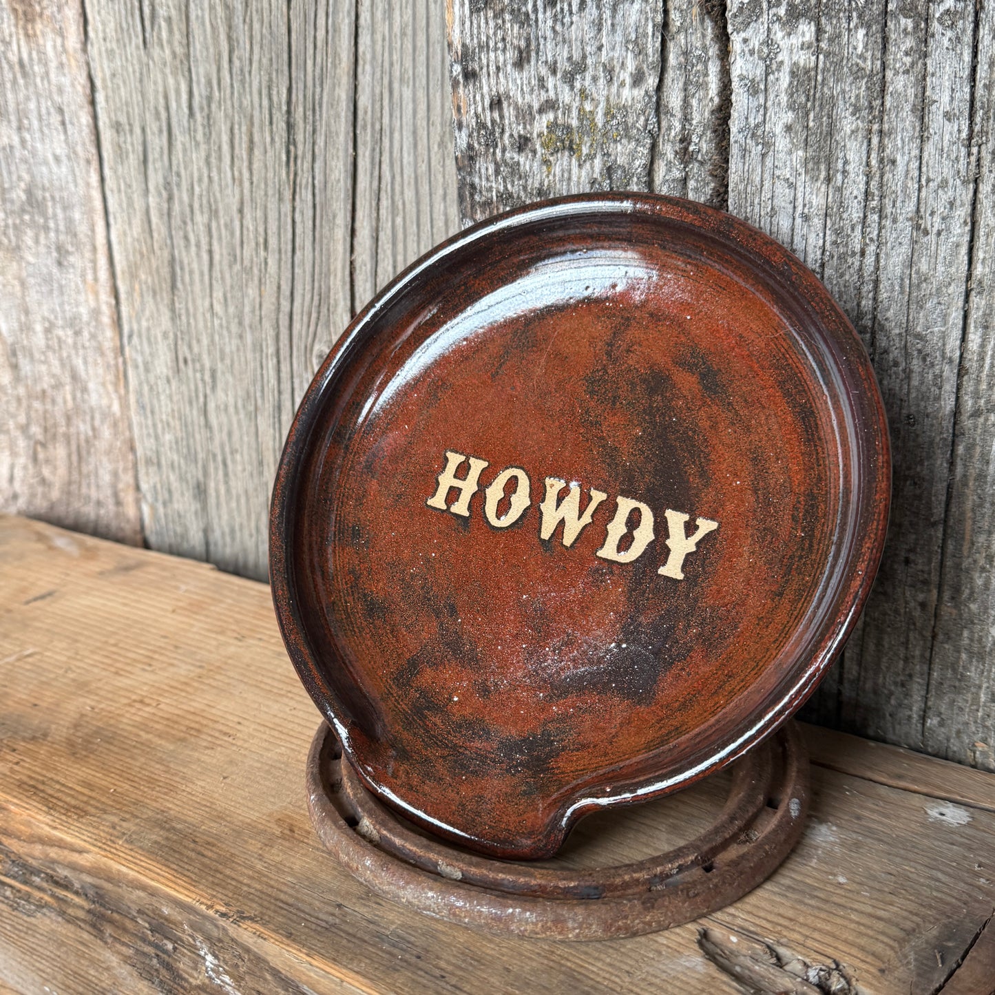 Spoon Rest - HOWDY Rust (2)