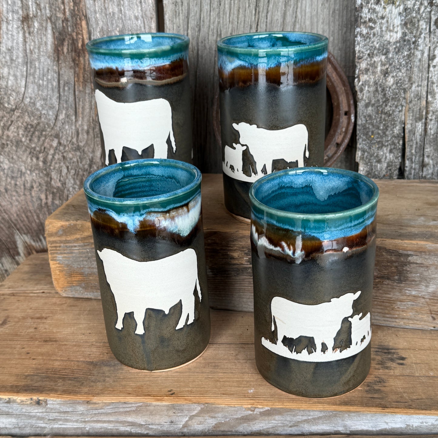 Cup Set of 4 - Cattle