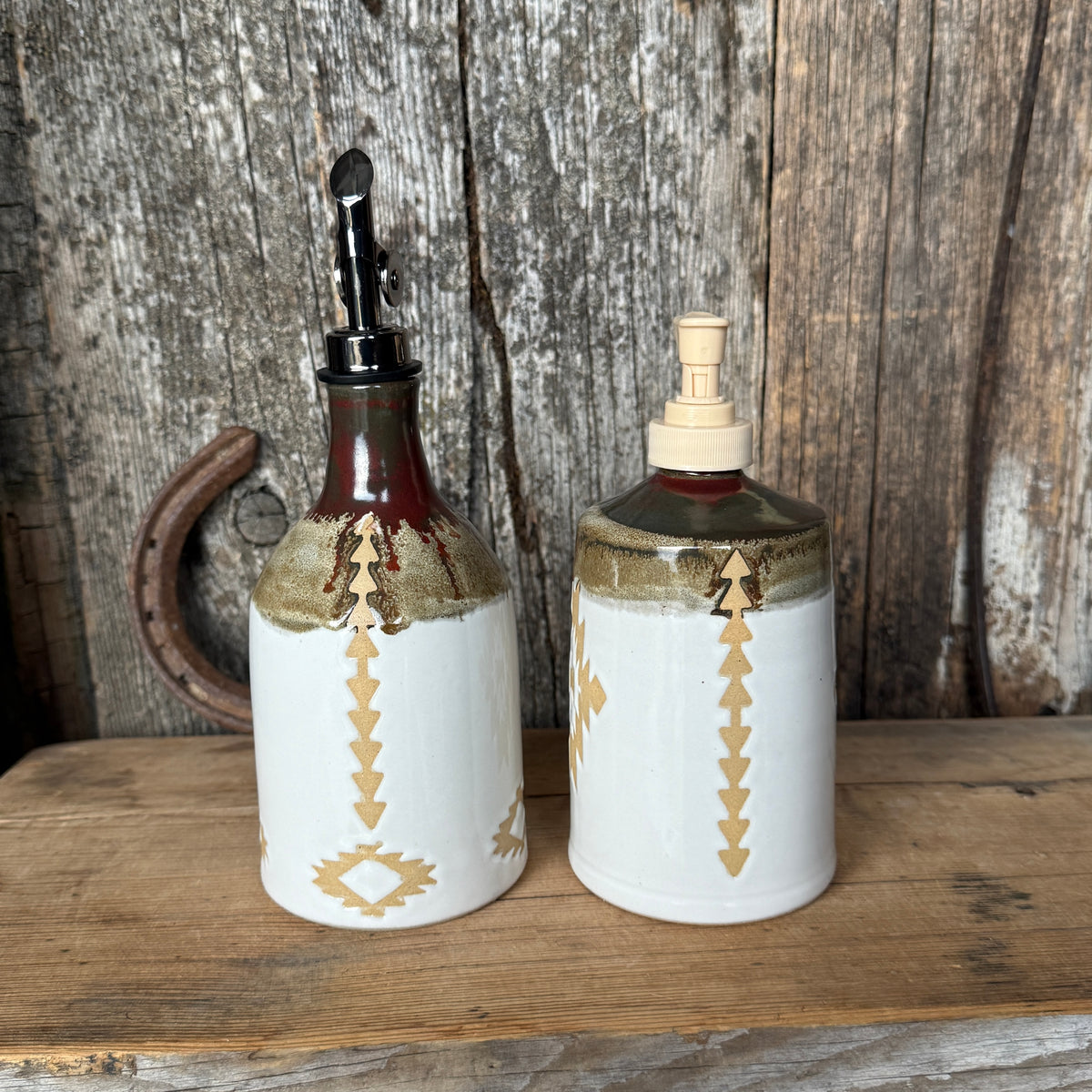 Soap and oil bottle