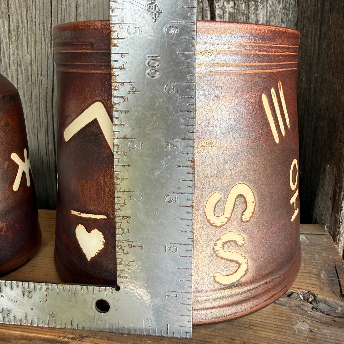 Kitchen Utensil Crock, spoon rest and Oil Bottle - Copper Branded