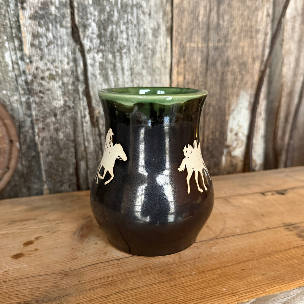 Coffee Mug - Gunmetal Pony Express Christmas