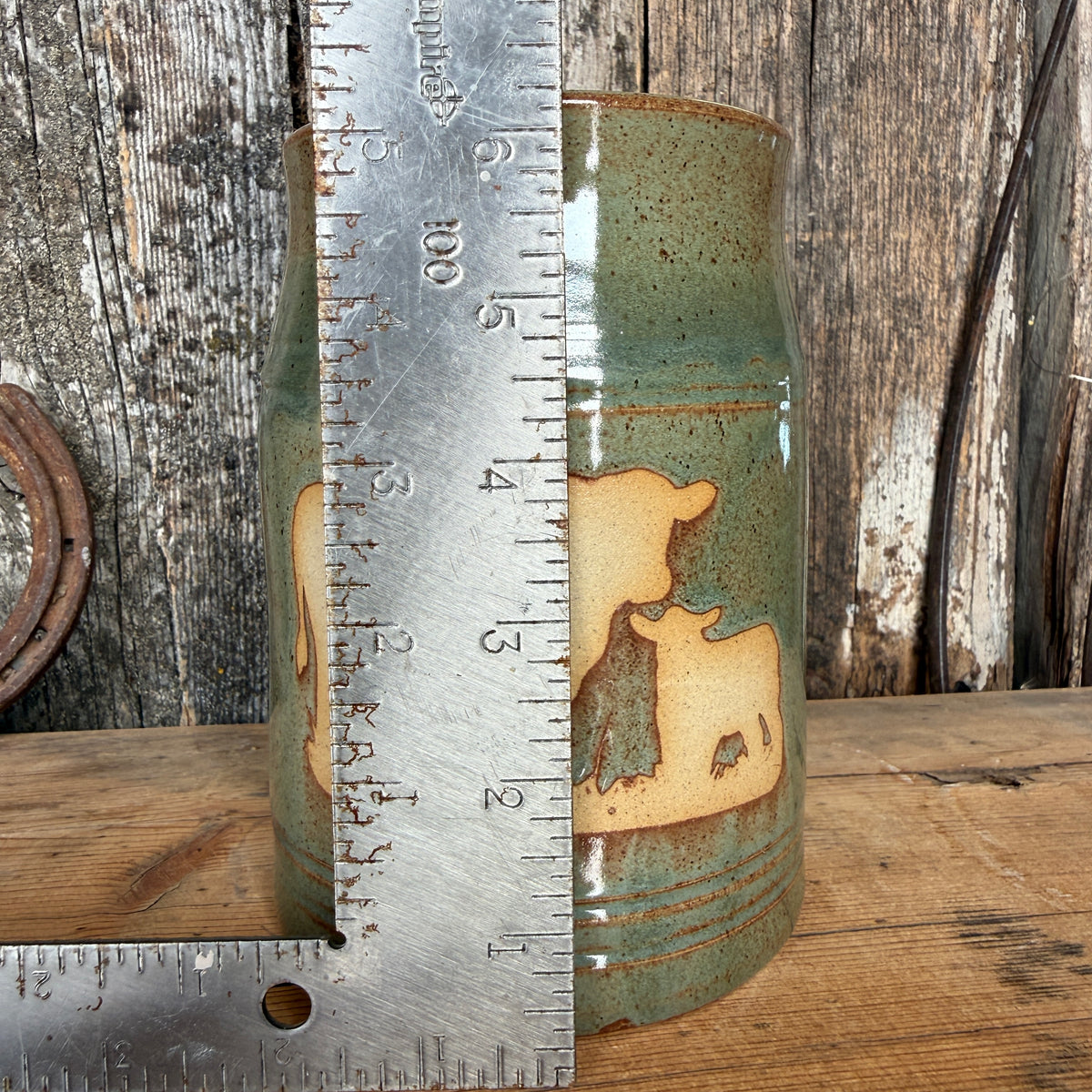 Vase Cattle Southwestern