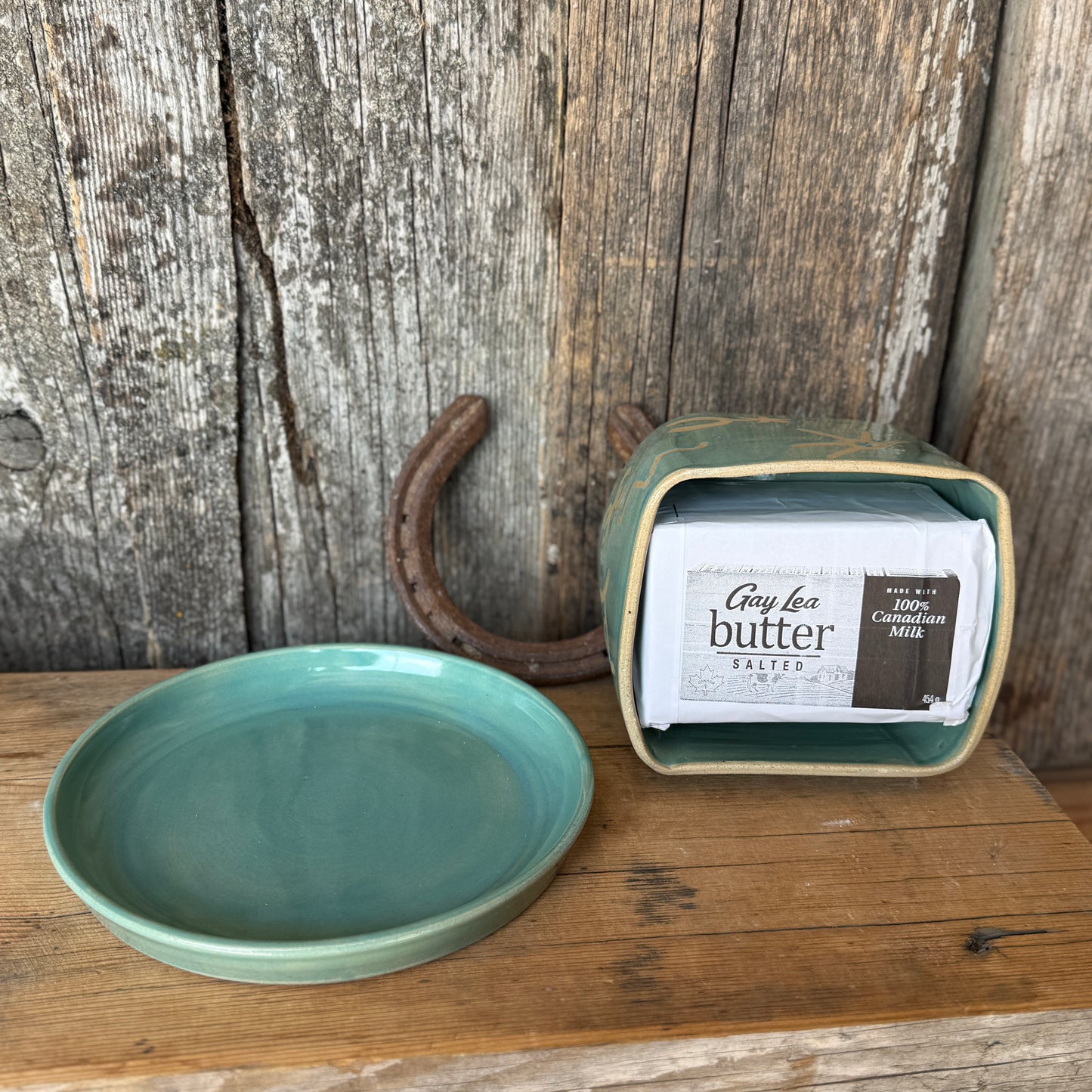 Butter dish Tiffany turquoise branded