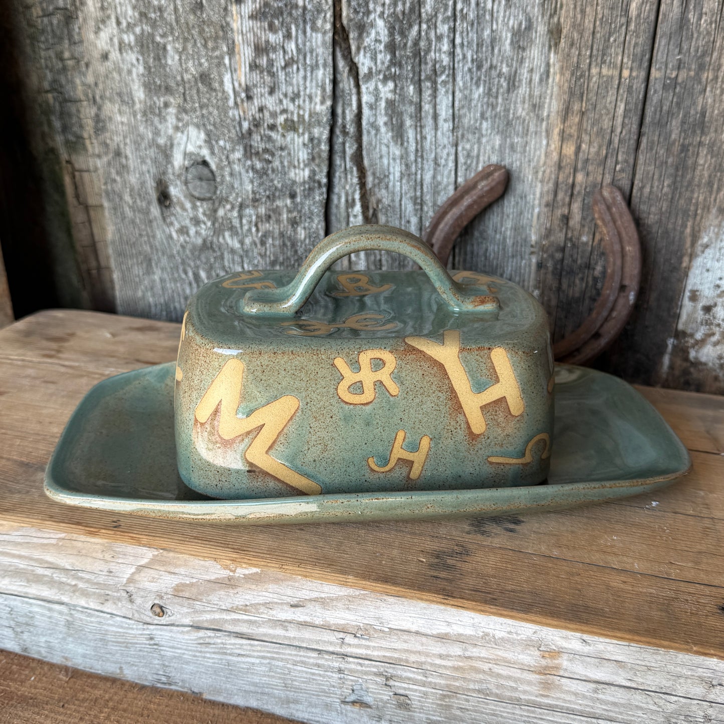 Butter Dish Sagebrush Branded