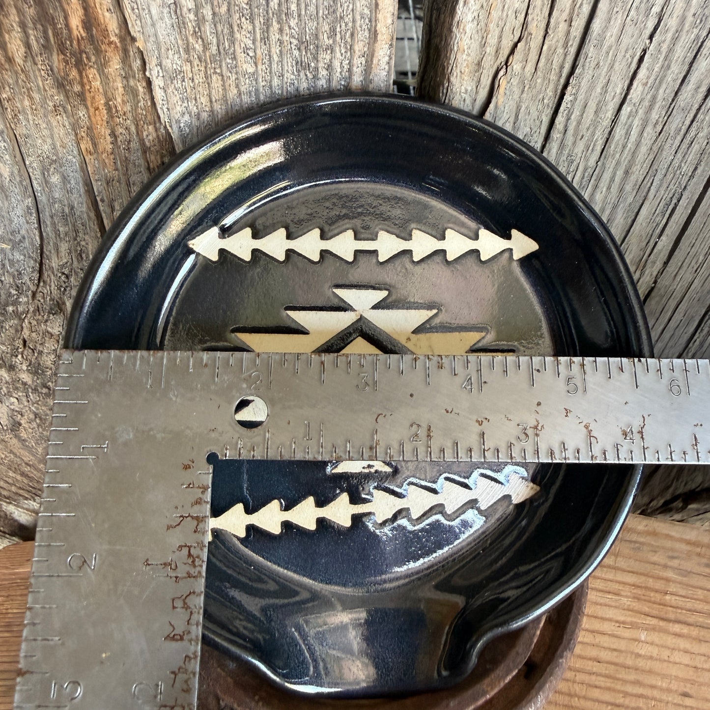 Kitchen Utensil Crock, spoon rest and soap dispenser- gunmetal southwestern