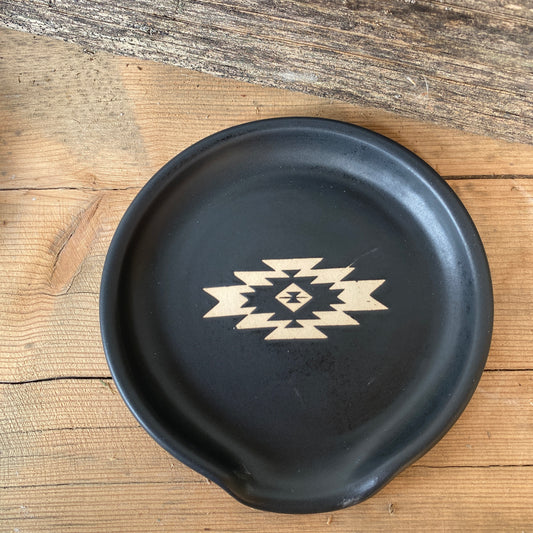 Black southwestern - Spoon Rest