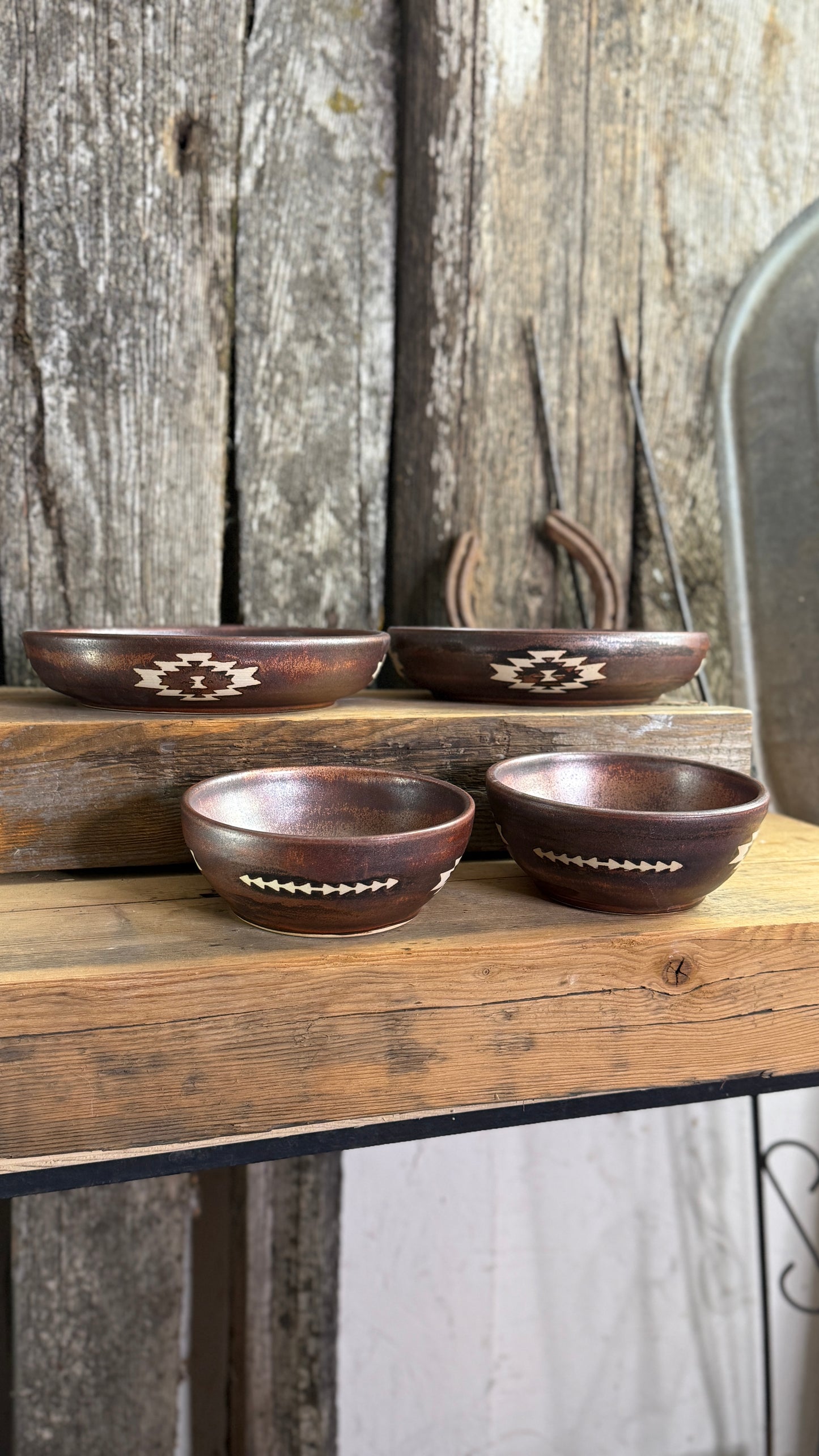 Girl Dinner Bowl/Plate Set of 4-Copper