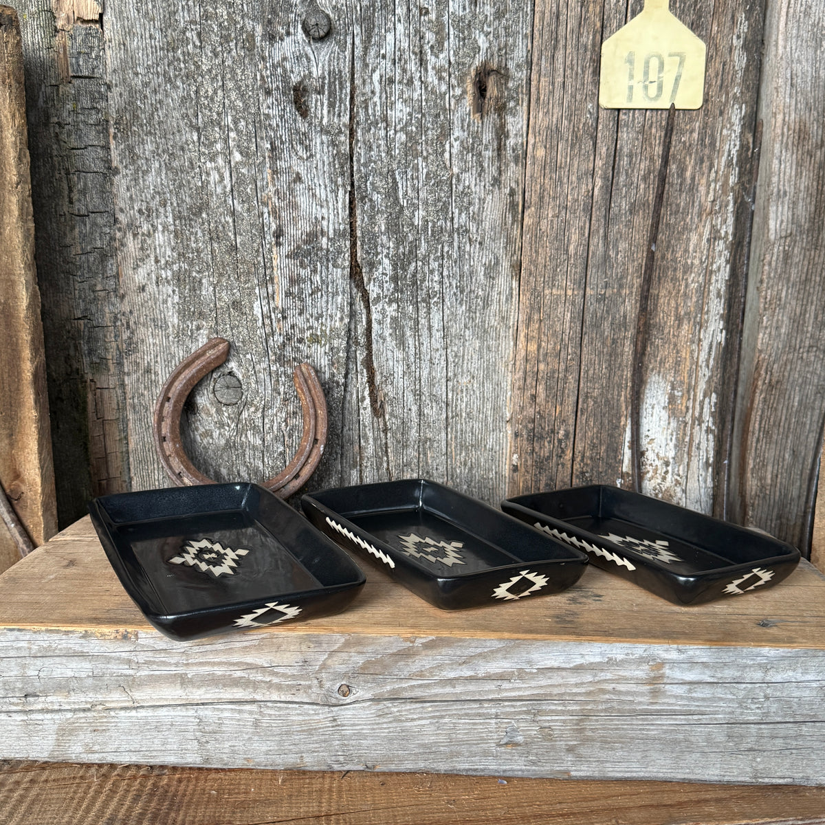 3 plate set- gunmetal