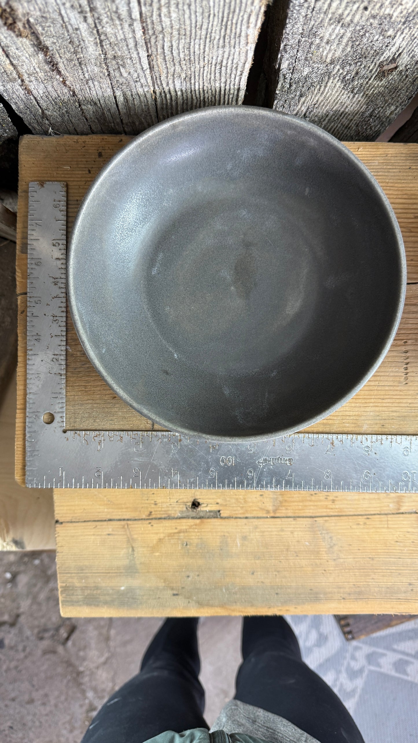 Girl dinner Bowl/plate set of 4 - River Rock