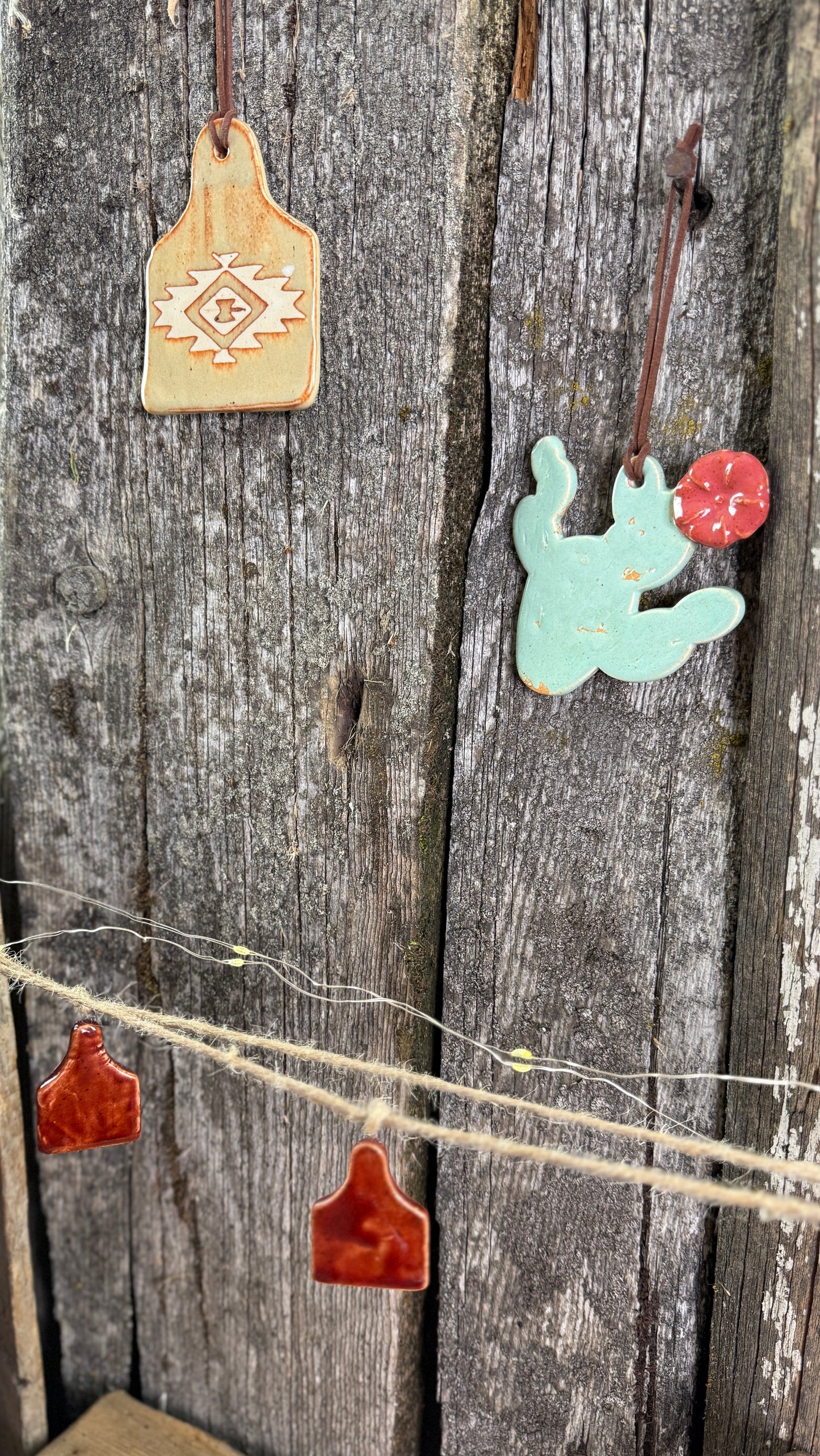 Cowboy Christmas ornament bundle