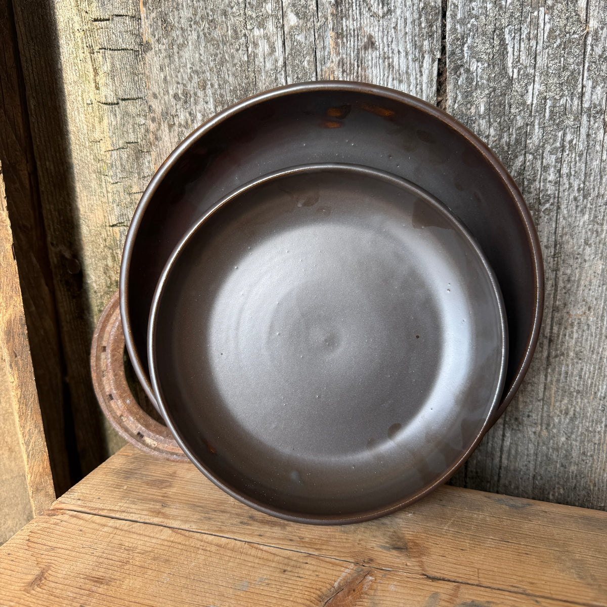 Girl Dinner Bowl/Plate Set of Small and Medium