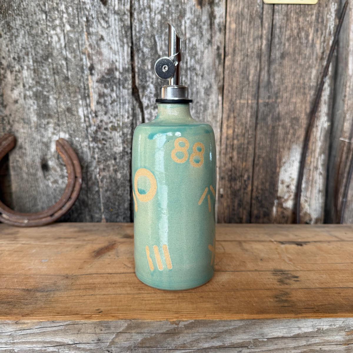 Oil Bottle  - Tiffany Turquoise Branded