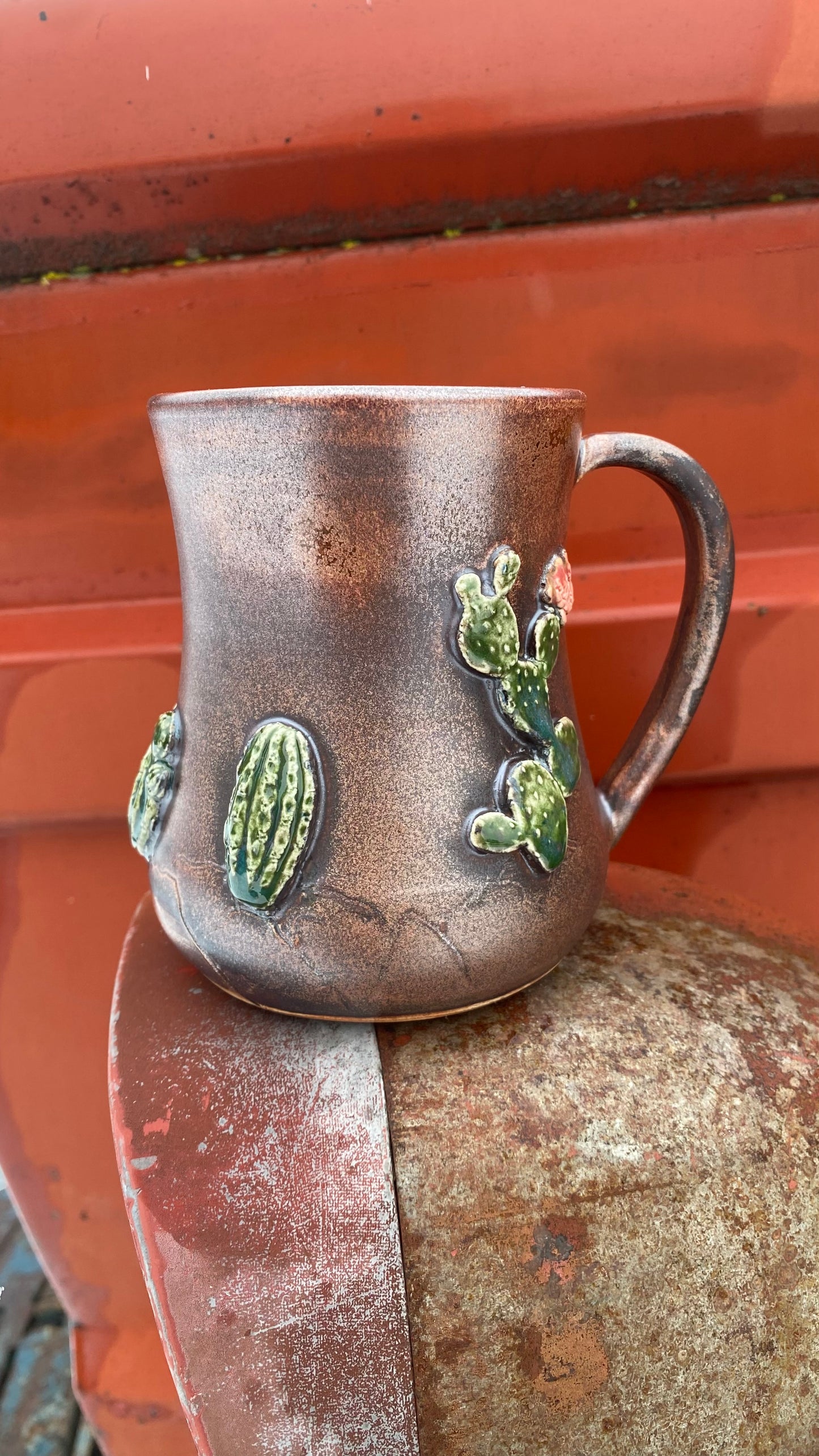 Copper Cactus Mug 14 oz