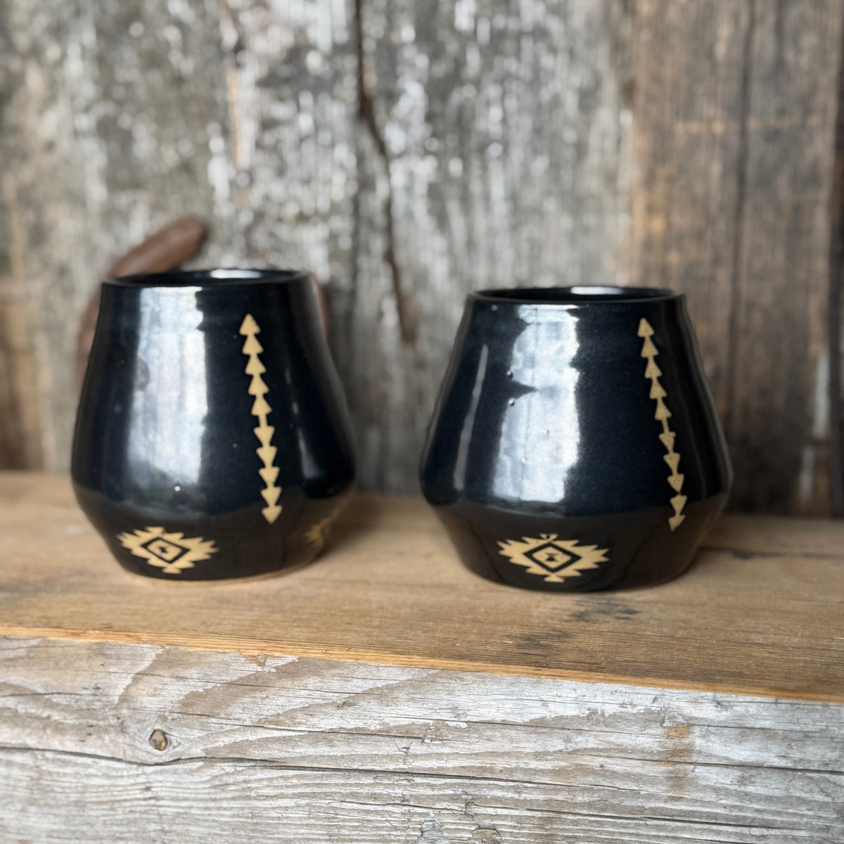 Tumbler Cup Set of 2 - Southwestern Gunmetal