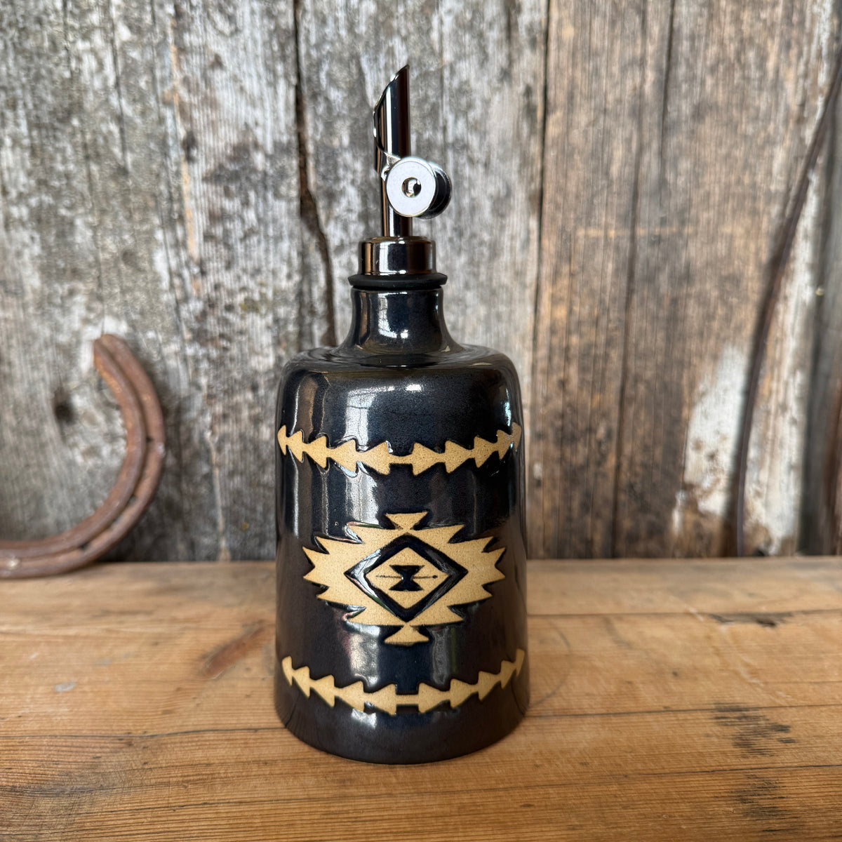 Oil Bottle  - Gunmetal Southwestern