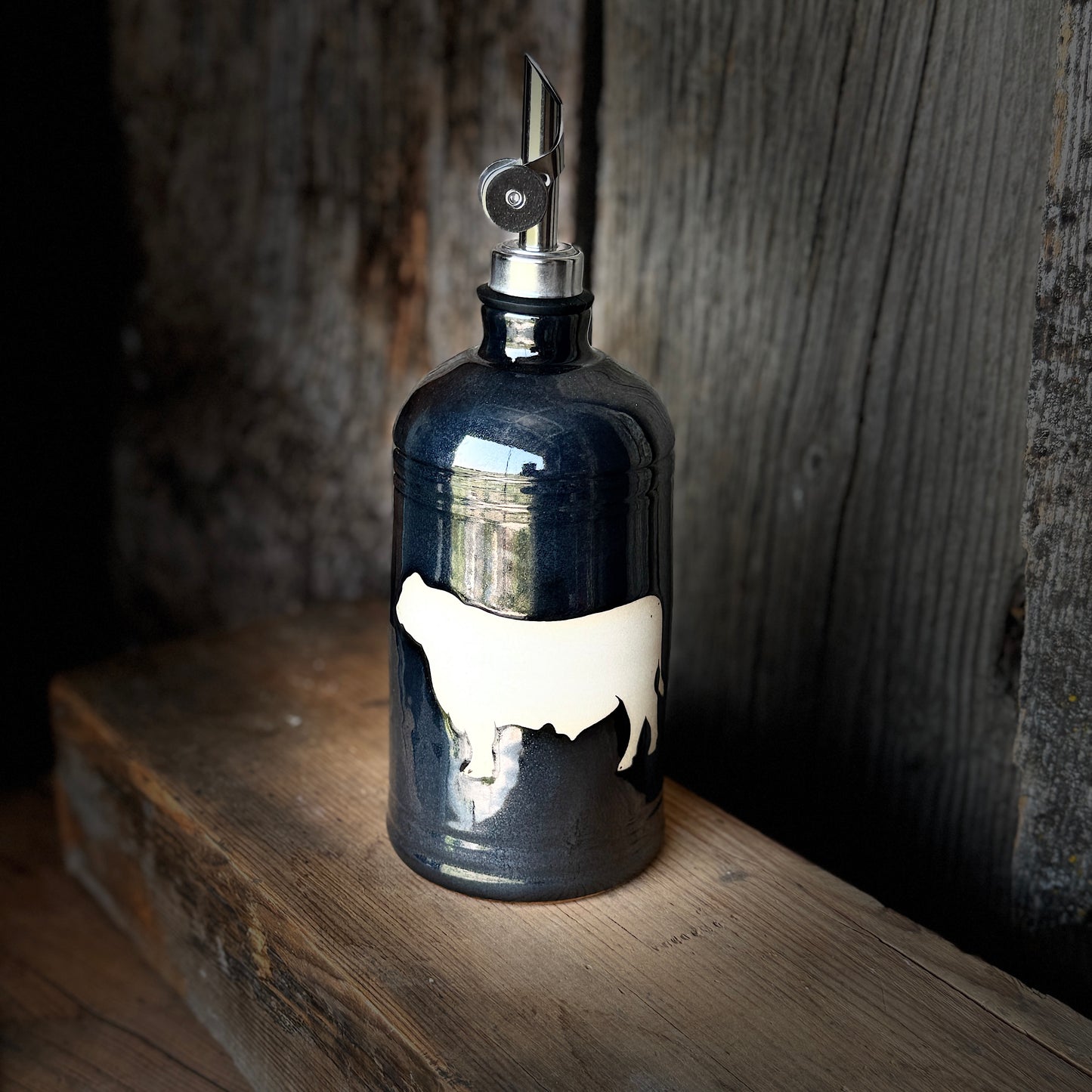 Oil Bottle -  Cattle - Gunmetal