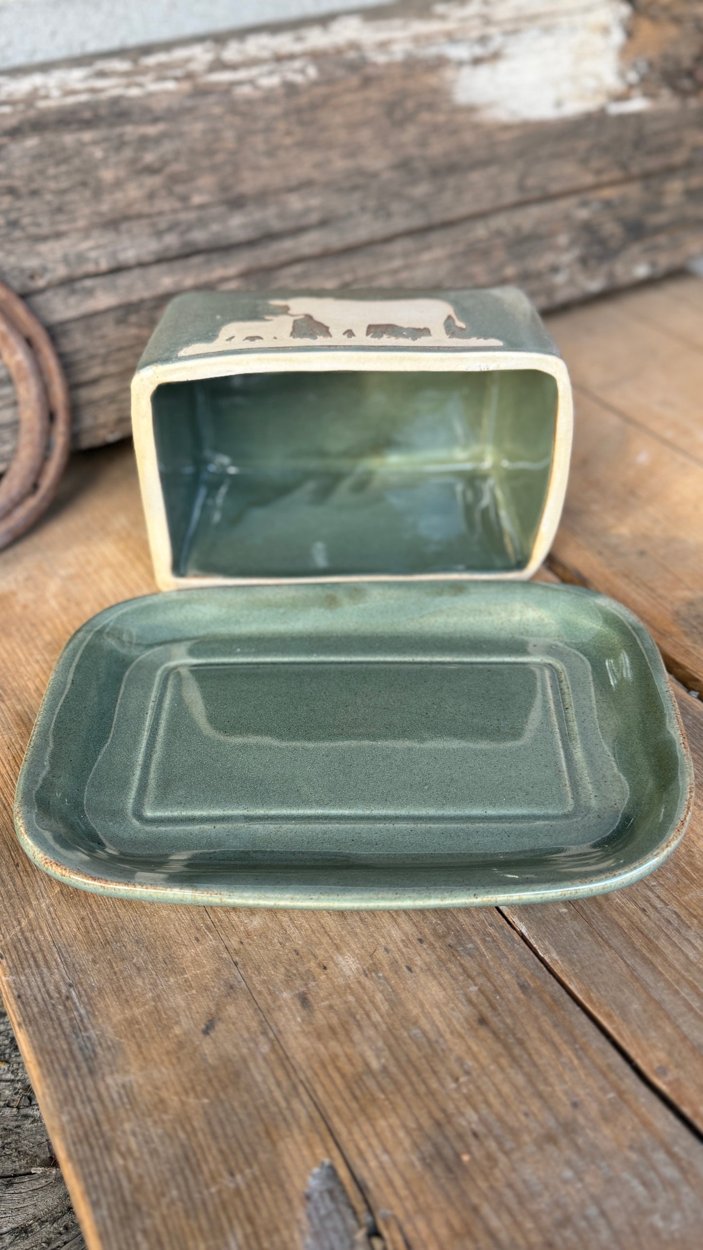Butter Dish - Sagebrush Cow Calf