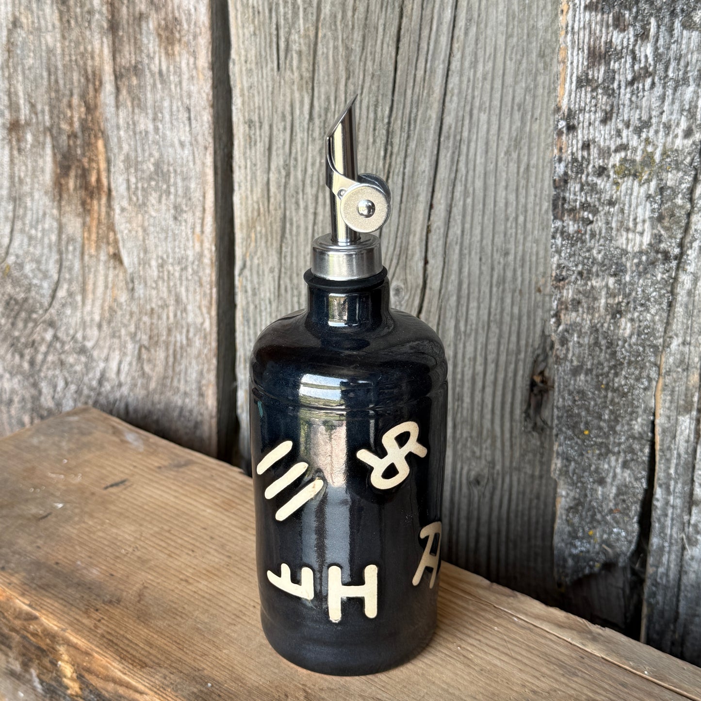 Oil Bottle -  Branded  - Gunmetal