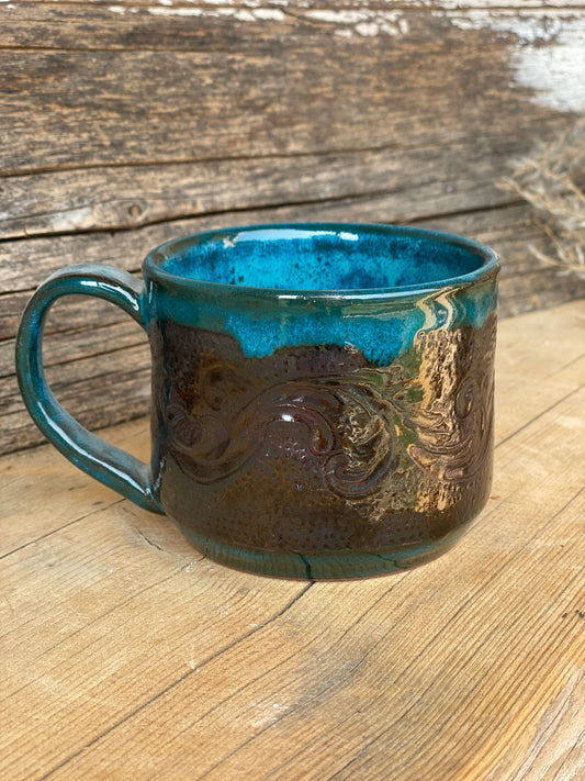 Cappuccino mug: scroll