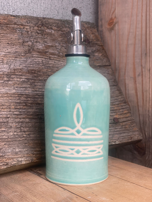 Oil Bottle - Boot Stitch