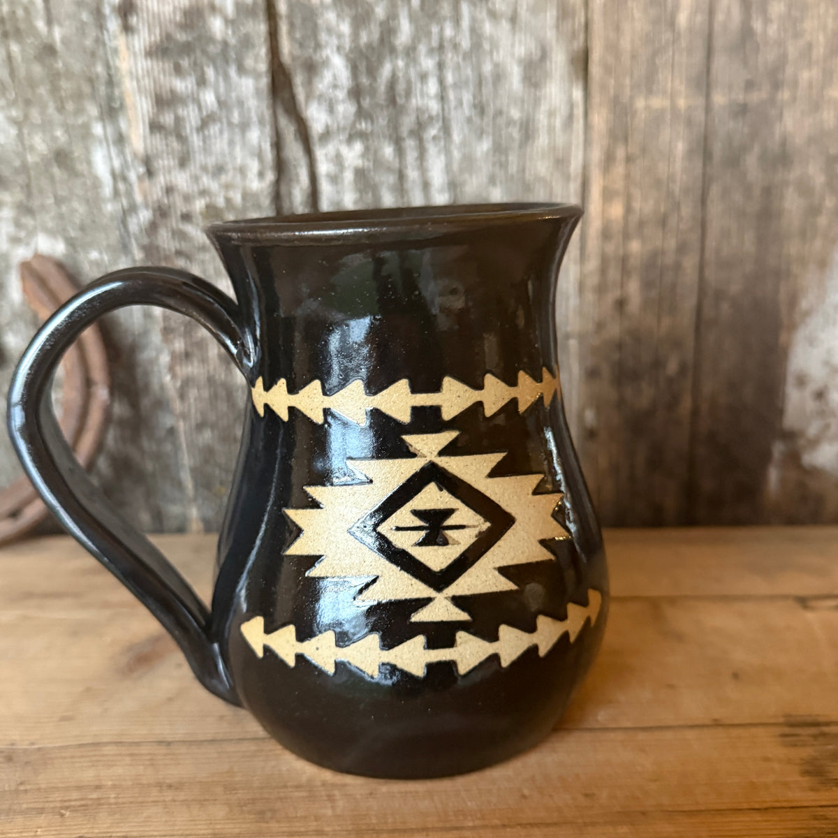 Coffee Mug set of 2- Gunmetal Southwestern