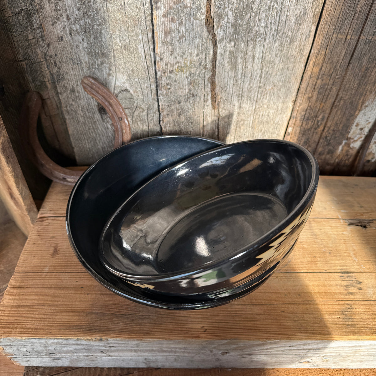 Girl Dinner Bowl/Plate Set of medium and large