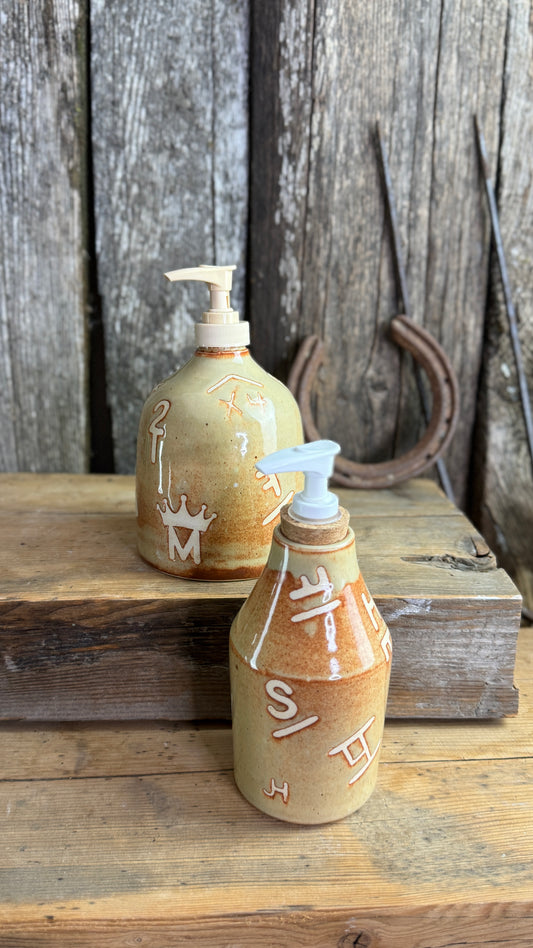 Set- Oil Bottle and Soap Dispenser