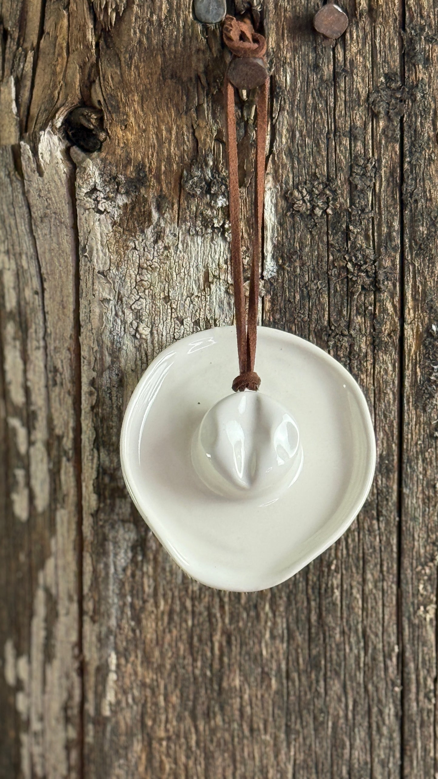 Cowboy Christmas tree luminary and soap dispenser